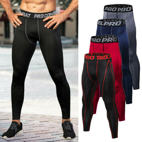 Mens Compression Pants Base Layer Long Tight Leggings Gym Sports Running Pants
