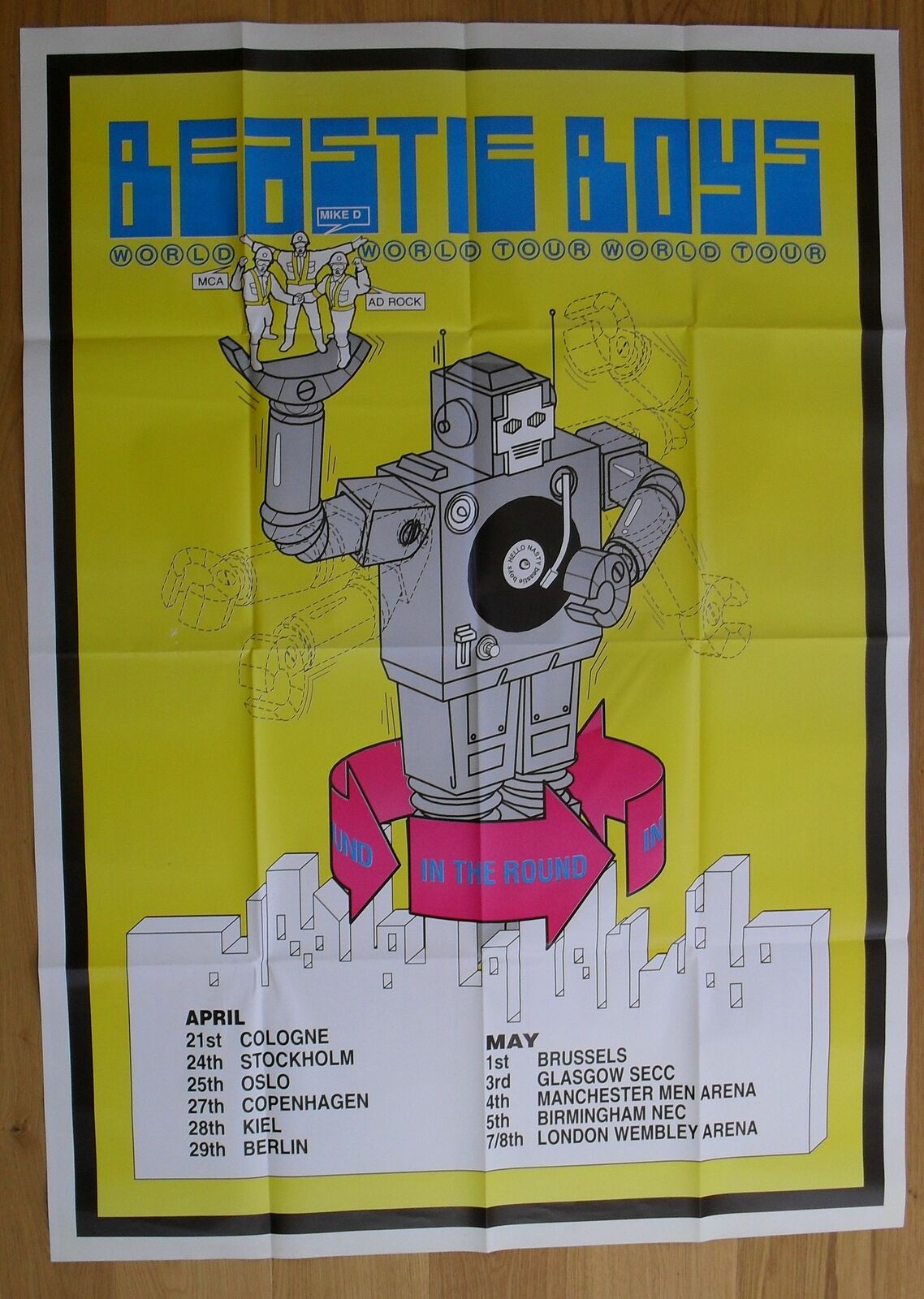 Beastie Boys Euro Tour Poster '99 60"x40"