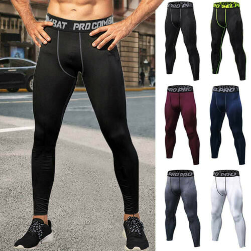 Men's Compression Base Layer Gym  Sports Pants Leggings Tight Running Bottoms Us