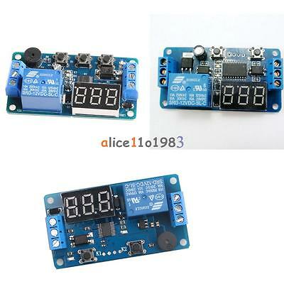 12v Display Led Timer Relay Programmable Board Buzzer Button Module Delay Switch